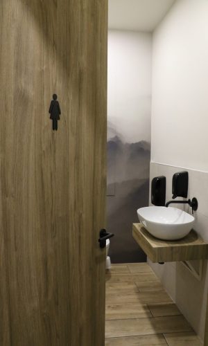 Bathroom Door Vinyl Wrap